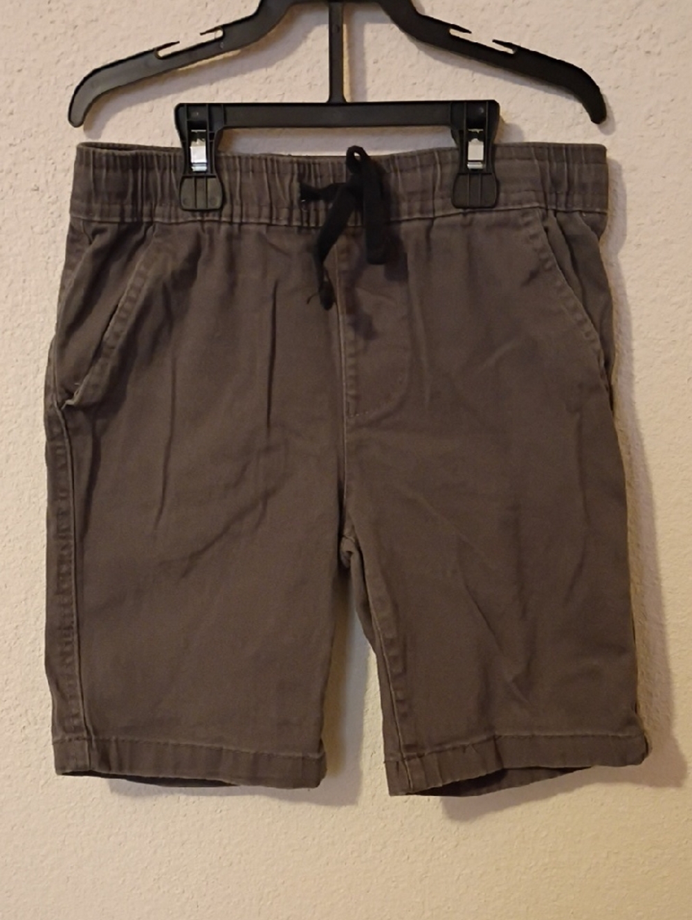 Kids Gray Drawstring Casual Shorts